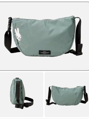 New JAPAN Miffy Rabbit 2-Way Crossbody Waist Pouch Clutch Bag Folding Portable